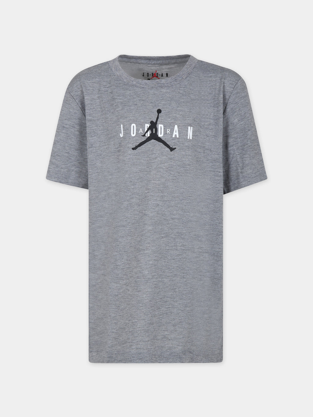 T-shirt gris pour garçon avec Jumpman et logo